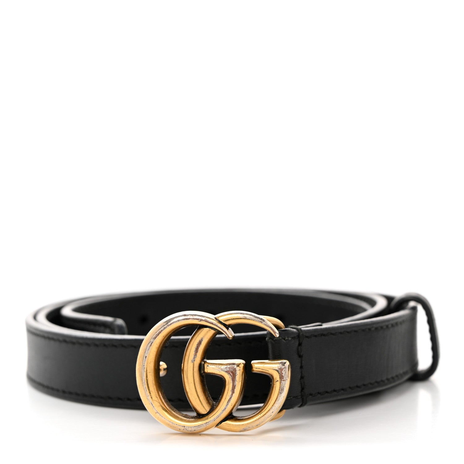 Gucci Calfskin Double G 20mm Belt 85 34 Black 1 of 10