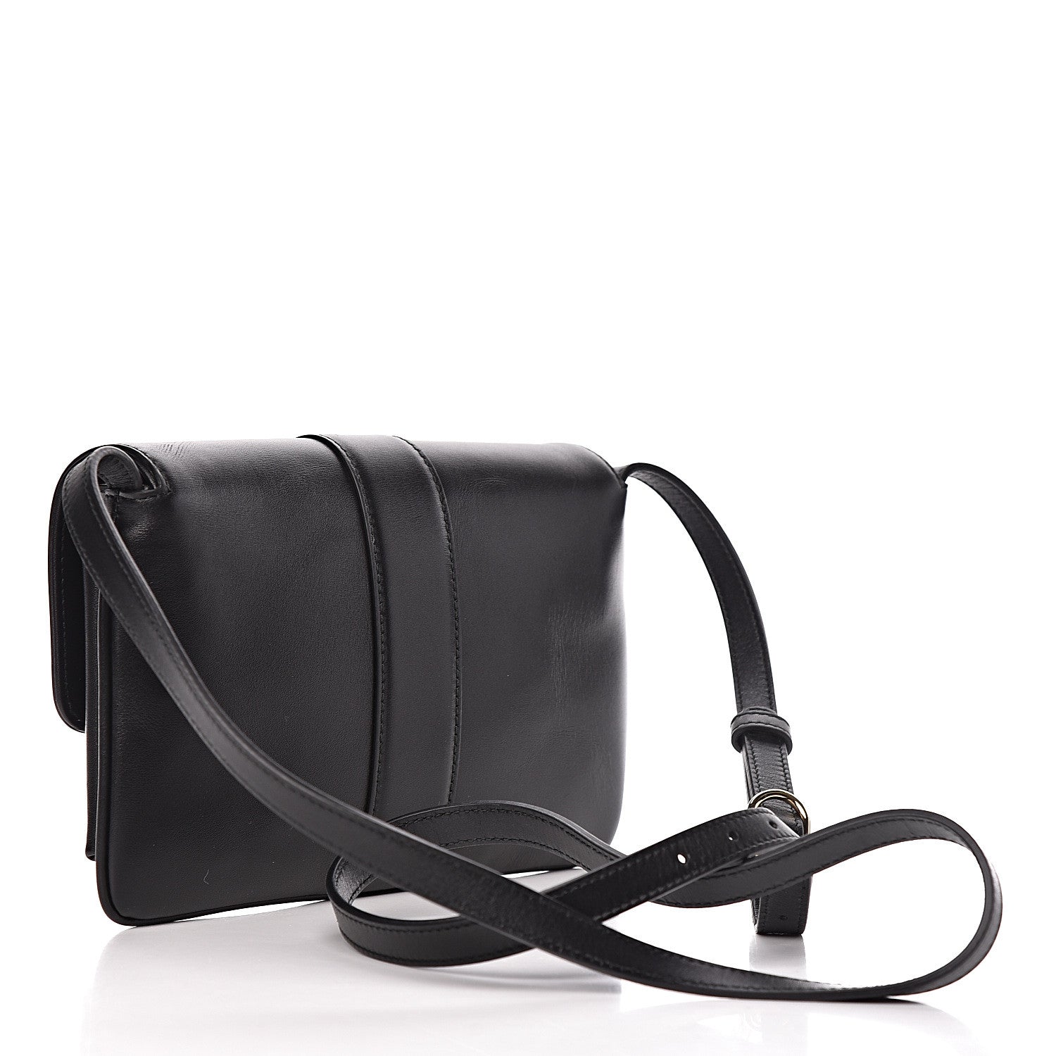 Gucci Vitello Palmellato Lux Small Arli Flap Shoulder Bag Black 3 of 12