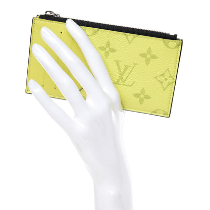 Louis Vuitton Monogram Taiga Coin Card Holder Yellow 2 of 8