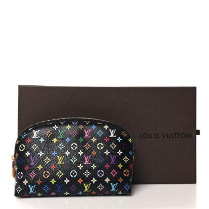 Louis Vuitton LOUIS VUITTON Monogram Multicolor Cosmetic Pouch Black Grenade 7 of 7
