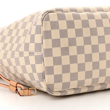 Louis Vuitton Damier Azur Neo Neverfull MM Rose Ballerine 9 of 10