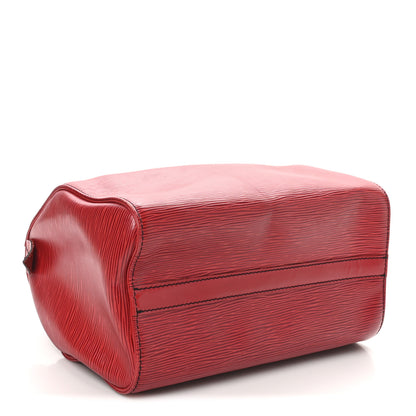 Louis Vuitton Epi Speedy 25 Castillan Red 4 of 11