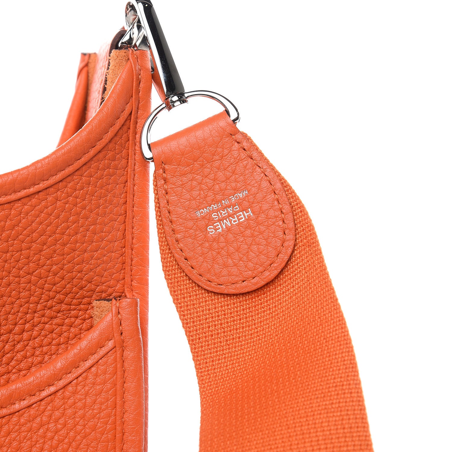 Hermes Taurillon Clemence Evelyne III PM Feu 6 of 11