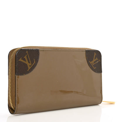 Louis Vuitton Patent Miroir Venice Zippy Wallet Vert Bronze 3 of 6