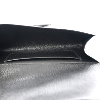 Hermes Chevre Mysore Medor 23 Clutch Black 5 of 9