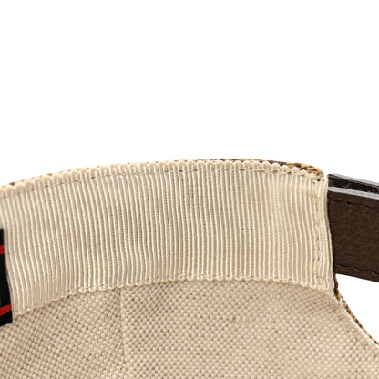Gucci Monogram Jumbo GG Baseball Hat L 58 Camel Ebony 12 of 14