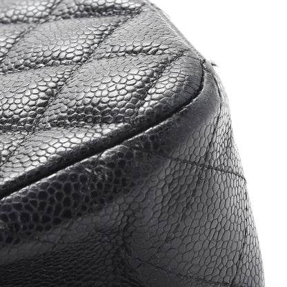 Chanel Caviar Quilted Medium Double Flap Black 8 of 26