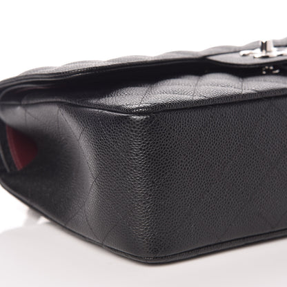 Chanel Caviar Quilted Jumbo Double Flap Black 6 of 10