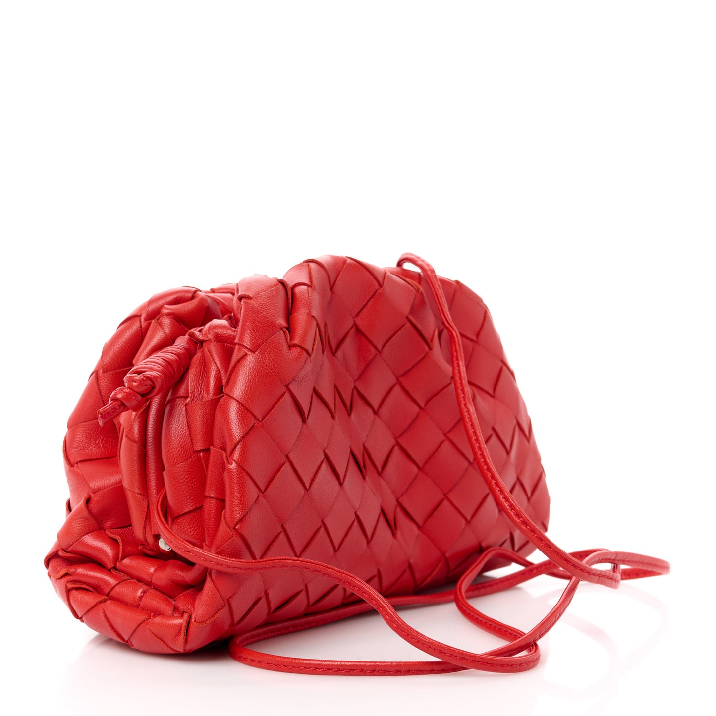 Nappa Intrecciato The Mini Pouch Bright Red