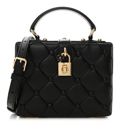 Dolce & Gabbana Lambskin Quilted Box Bag Black 1 of 10