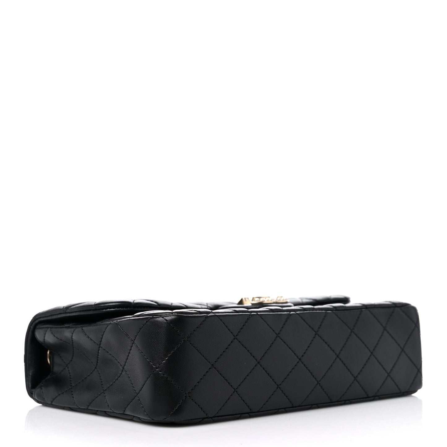 Lambskin Medium Westminster Pearl Flap Black