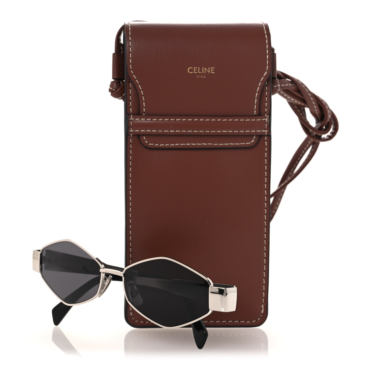Celine Metal Triomphe 02 Sunglasses CL40254U Silver 8 of 8