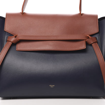 Celine Smooth Calfskin Large Bi-Color Belt Bag Midnight 10 of 17