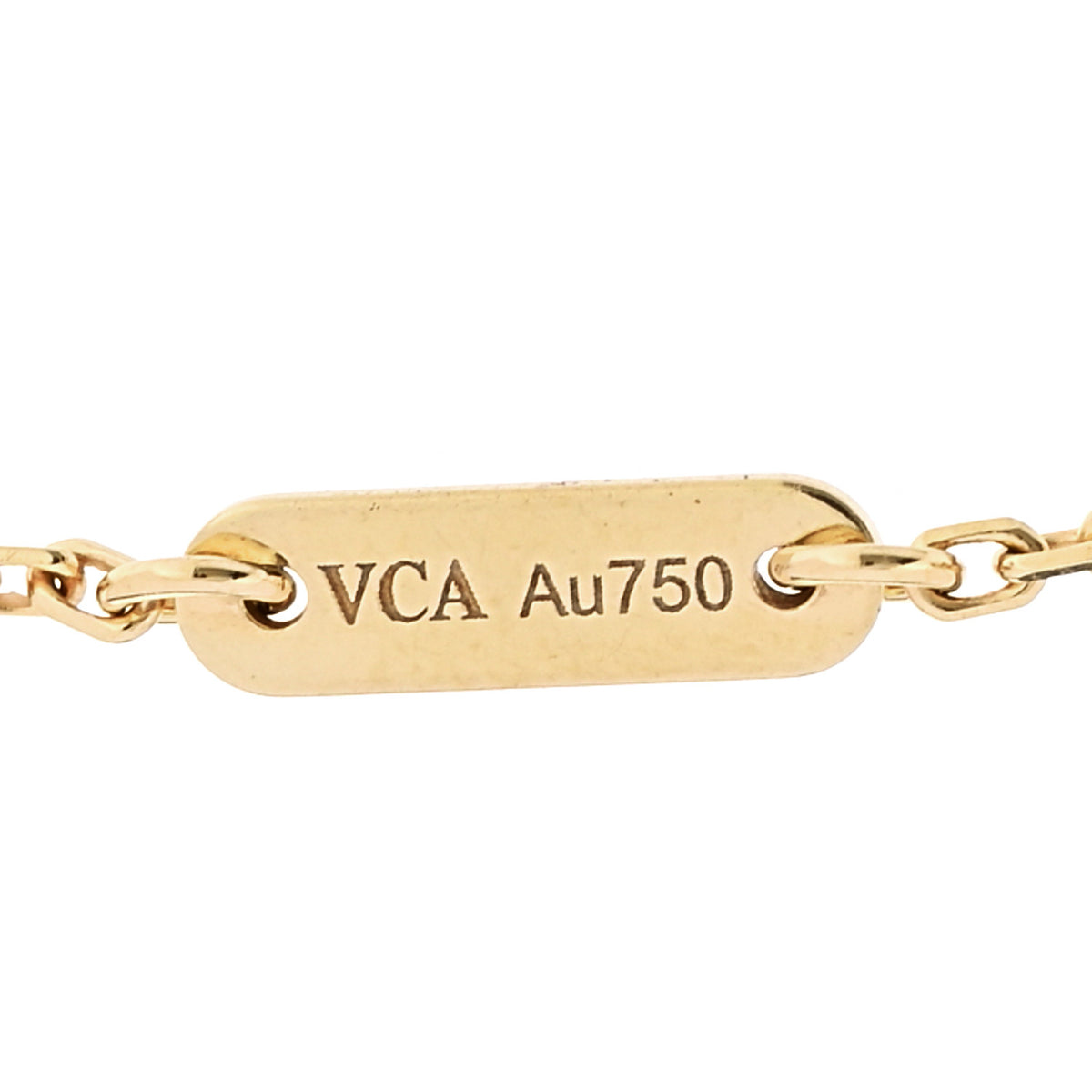 18K Yellow Gold Mother of Pearl Sweet Alhambra Bracelet