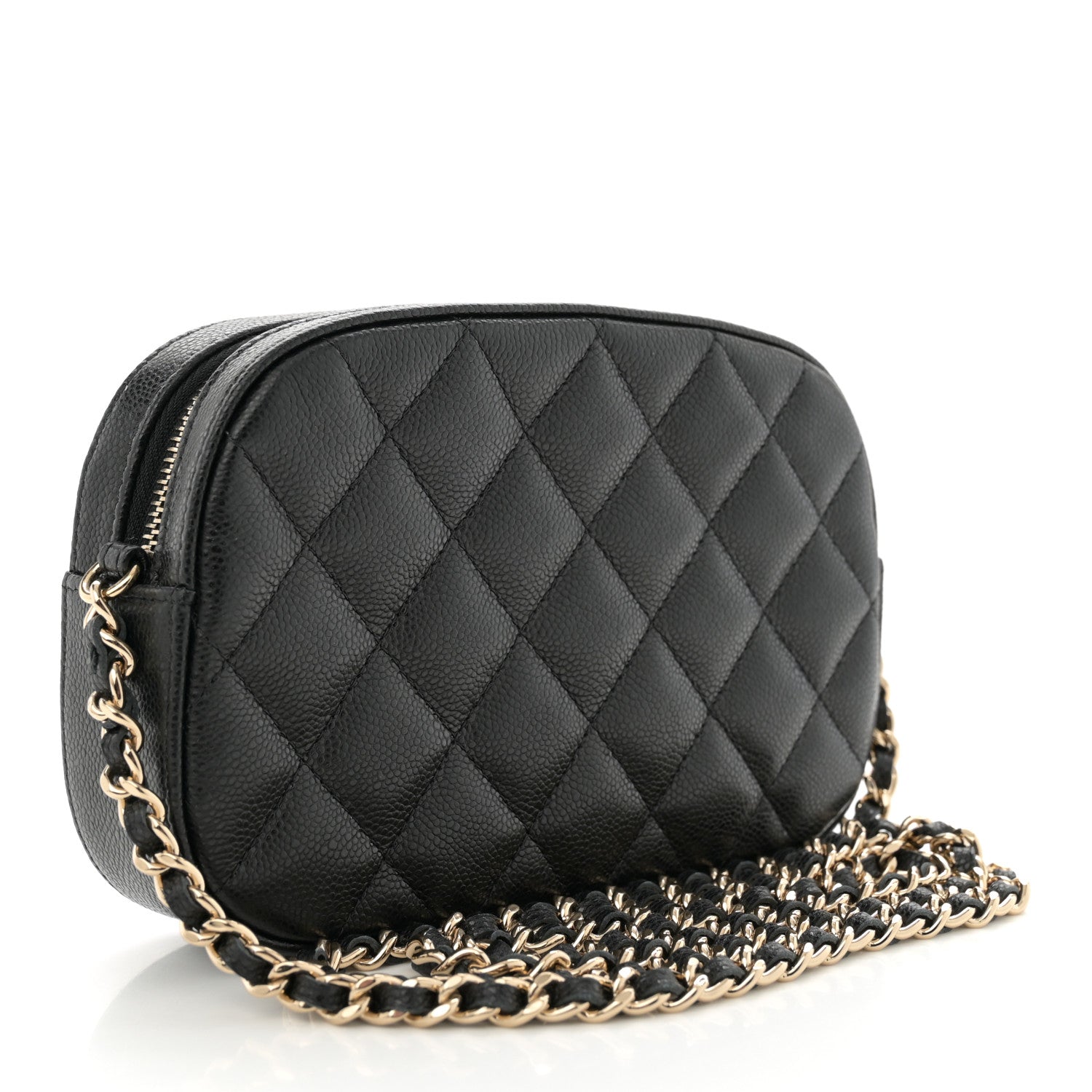 Chanel Caviar Quilted Chain Camera Bag Black 3 of 11