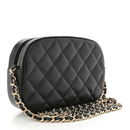 Chanel Caviar Quilted Chain Camera Bag Black 3 of 11