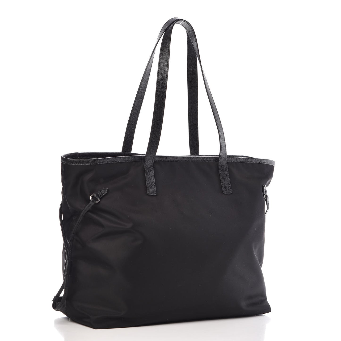 Tessuto Nylon Saffiano Tote Black