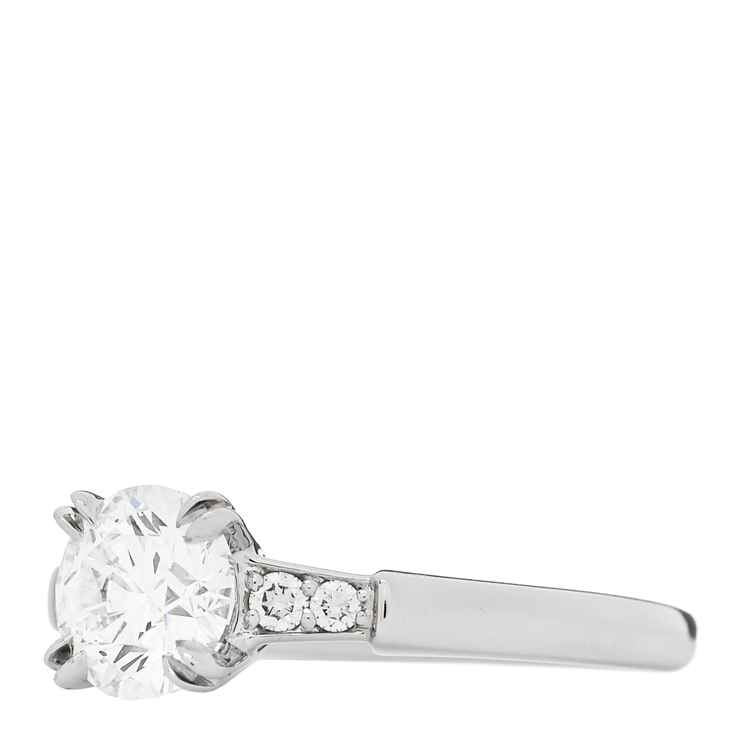 Platinum Diamond .91ct Round Brilliant Cut Engagement Ring 47 4