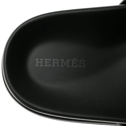 Hermes Calfskin Womens Chypre Sandals 39 Black 6 of 9
