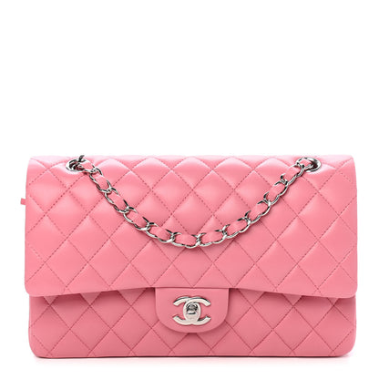 Chanel Lambskin Quilted Medium Double Flap Pink 1 of 8