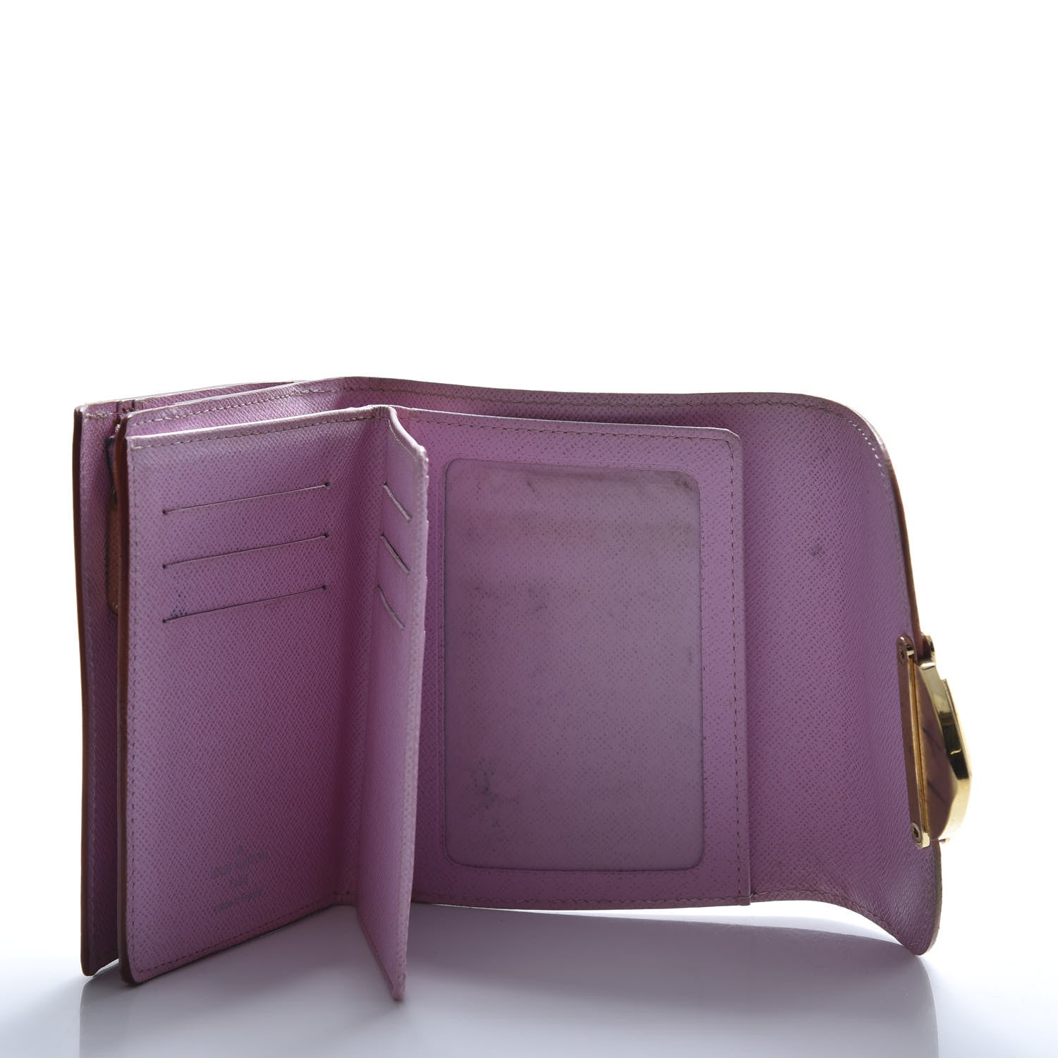 Louis Vuitton Monogram Multicolor Joey Wallet White Litchi 5 of 14