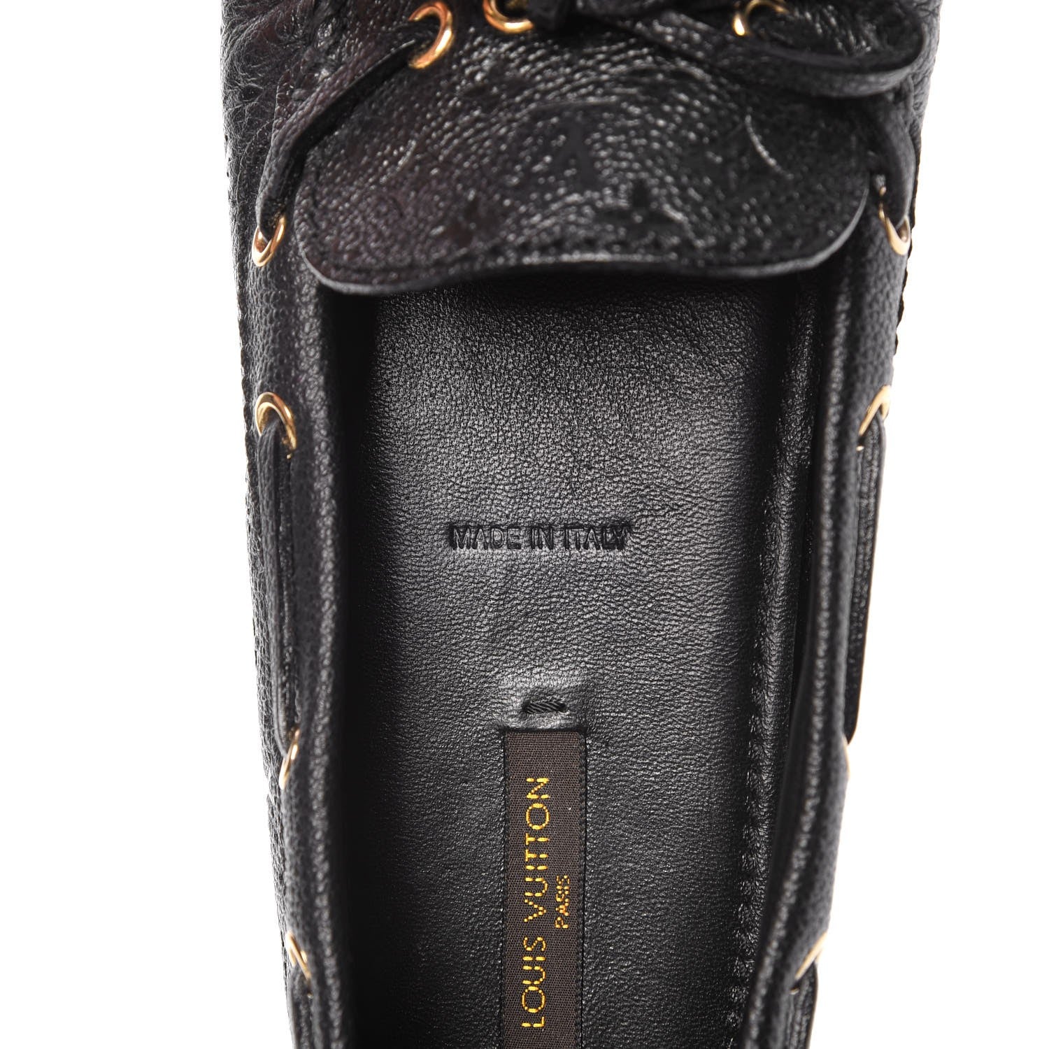 Louis Vuitton Calfskin Monogram Gloria Loafers 40 Black 7 of 9