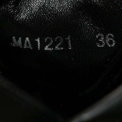Louis Vuitton Lambskin Monogram Embossed Paseo Flat Comfort Sandals 36 Black 7 of 8