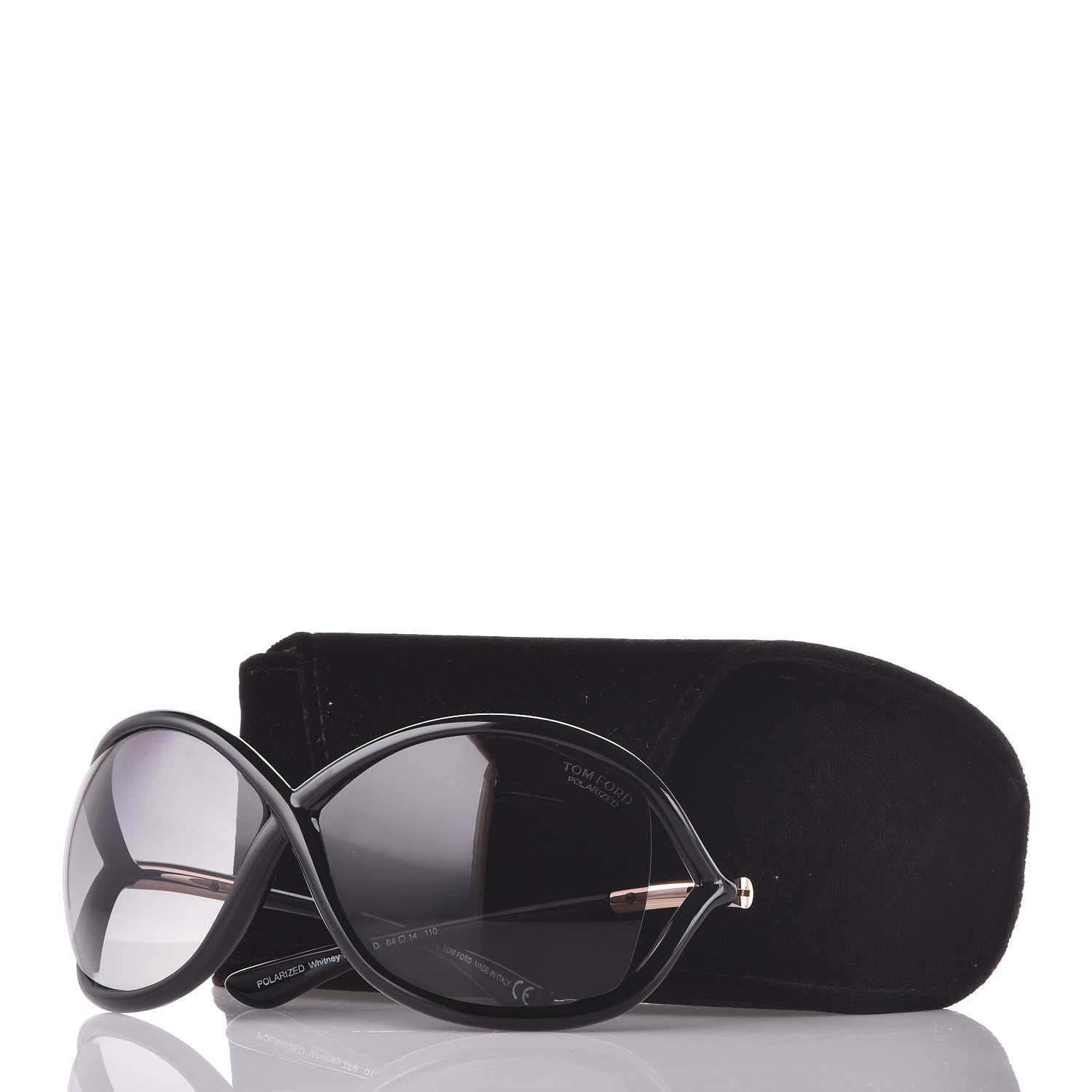 Tom Ford Acetate Whitney Crossover Sunglasses TF9 Black 7 of 7