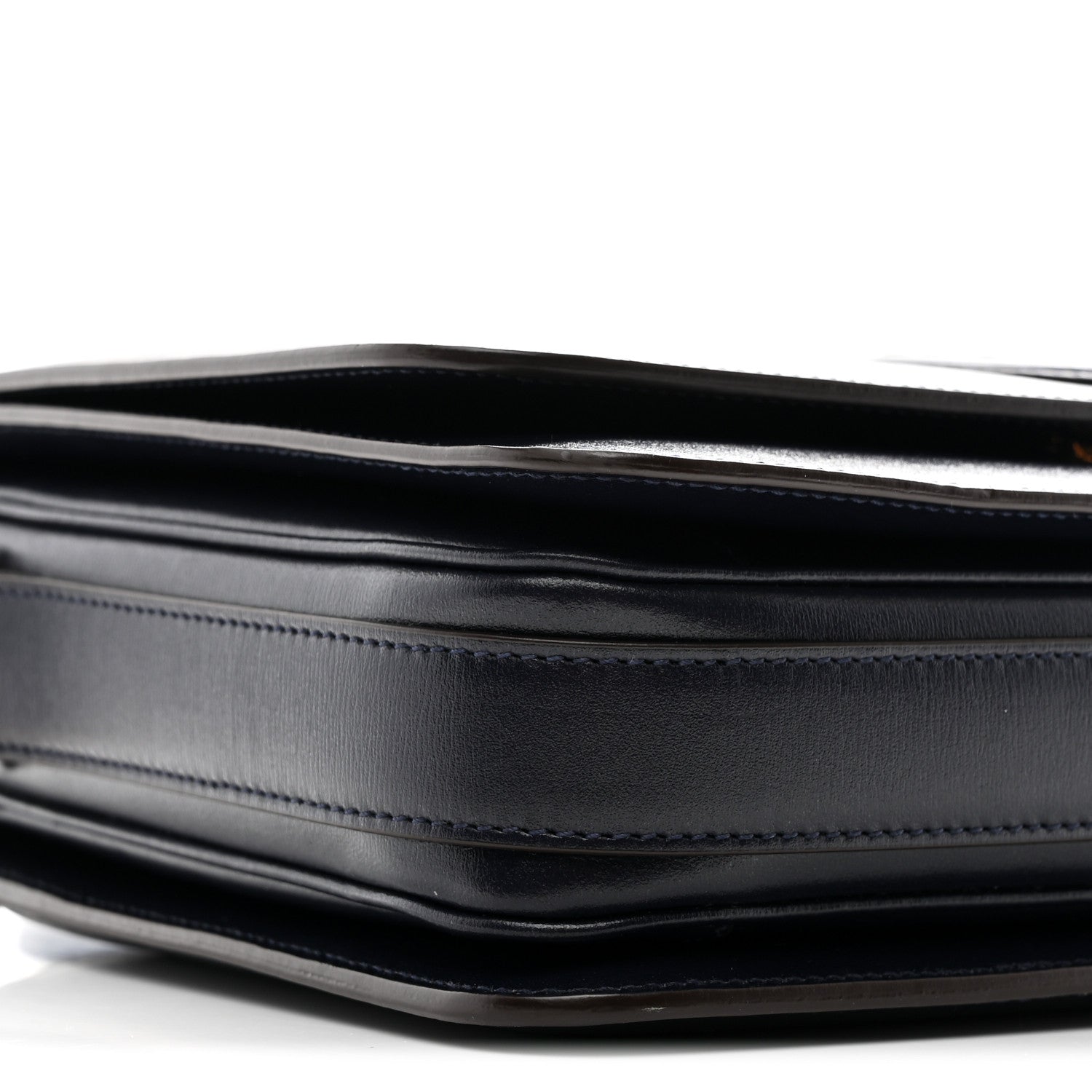 Saint Laurent Calfskin Medium Le 61 Shoulder Bag Navy 9 of 10