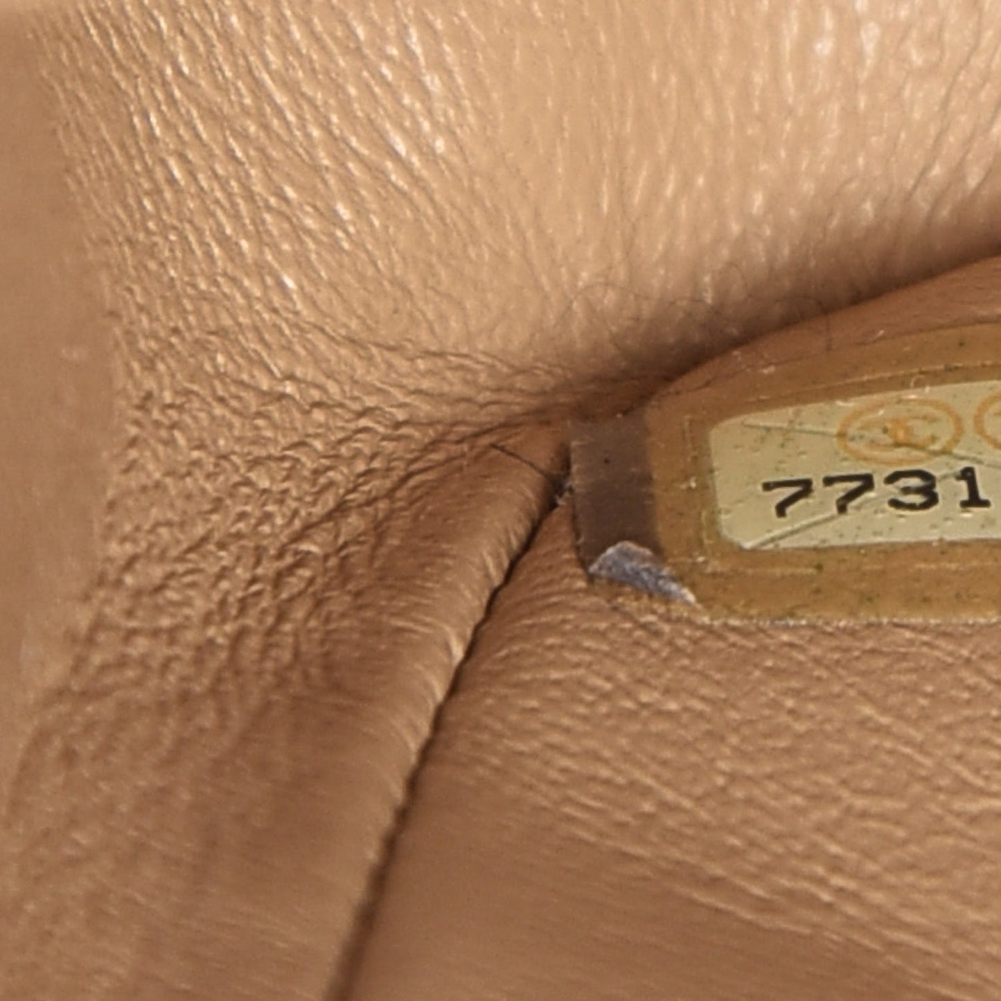 Caviar Quilted Medium Double Flap Beige
