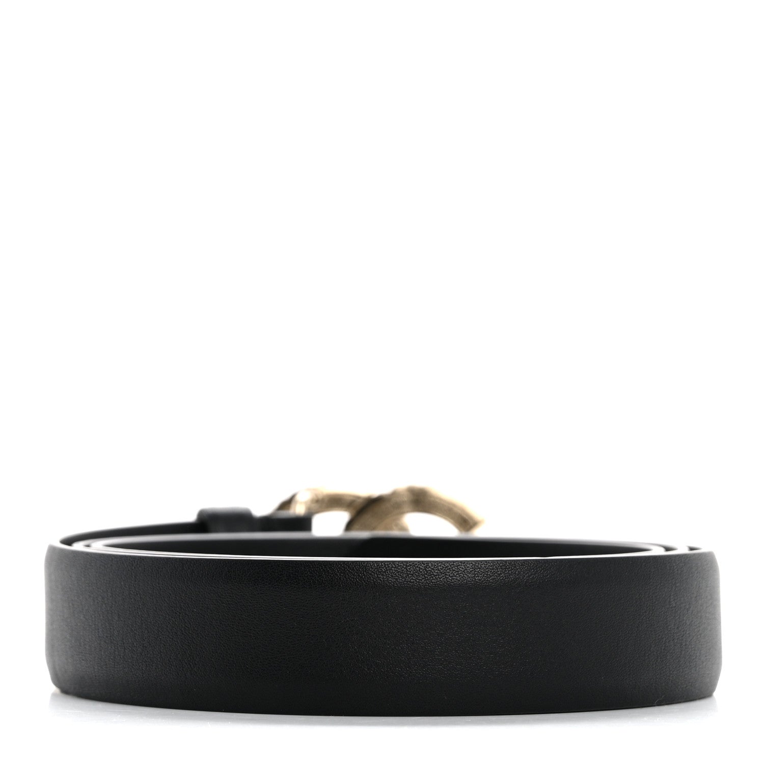 Chanel Calfskin Pearl Crystal Queen of France CC Belt 90 36 Black 2 of 6