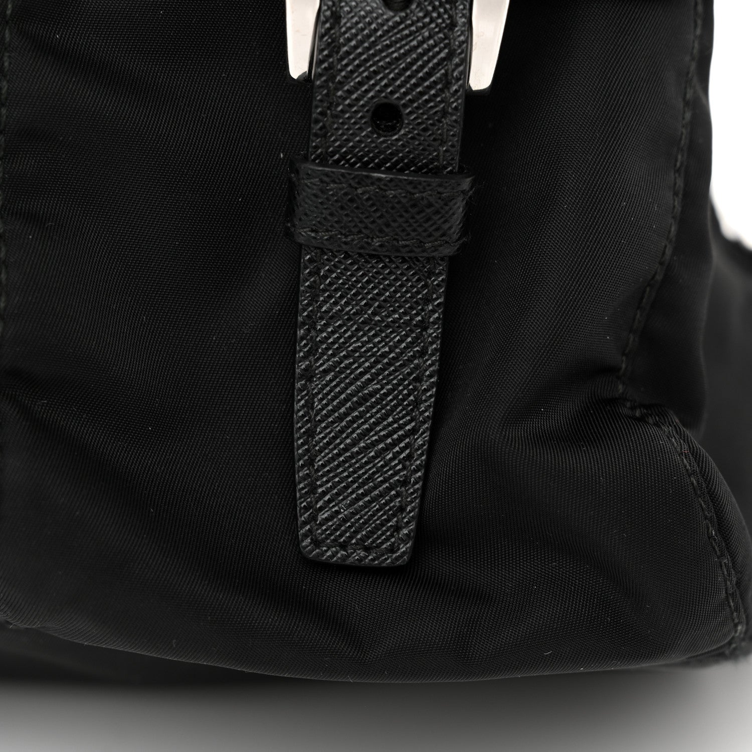 Prada Tessuto Nylon Saffiano Small Backpack Black 13 of 14