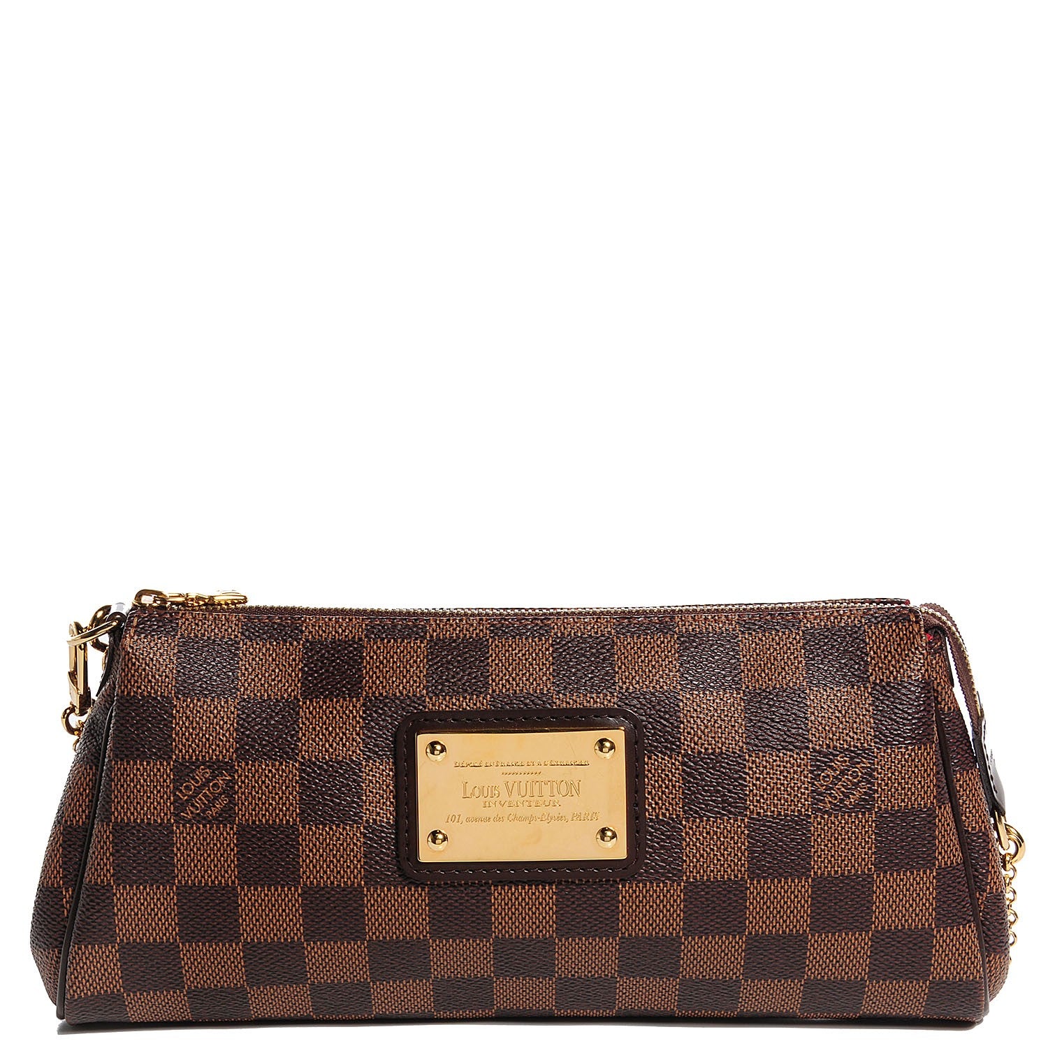 Louis Vuitton Damier Ebene Eva Clutch 1 of 7