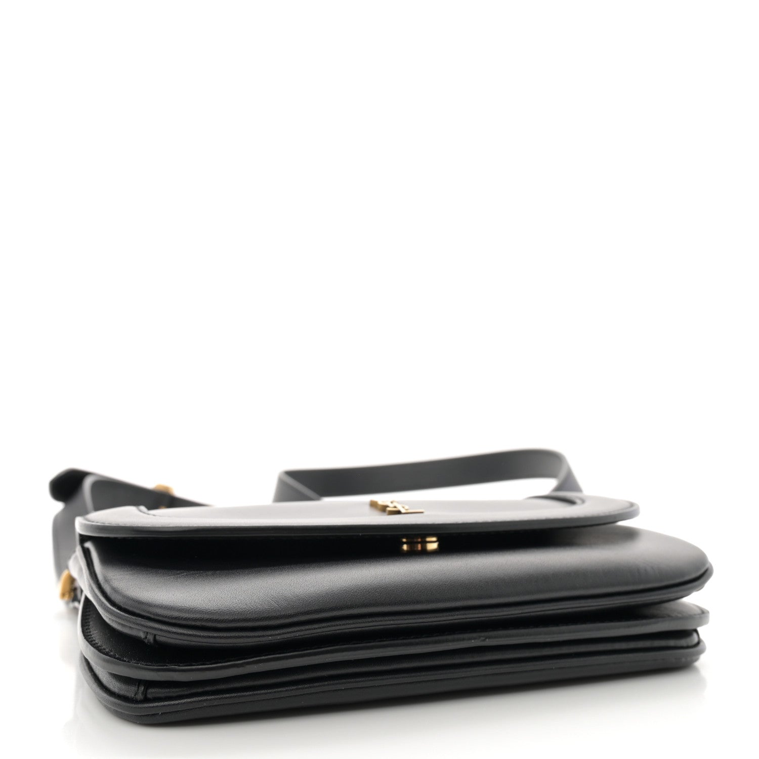 Saint Laurent Smooth Calfskin Small Charlie Shoulder Bag Black 4 of 12