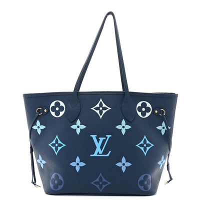 Louis Vuitton Empreinte Monogram Giant Neverfull MM Degrade Bleu 1 of 14