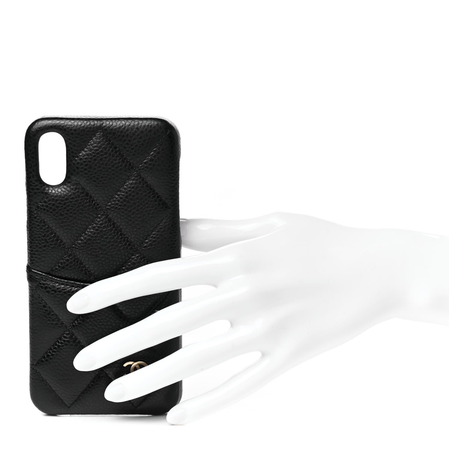 Chanel Caviar Quilted iPhone X Coco Tech Case Black 2 of 7