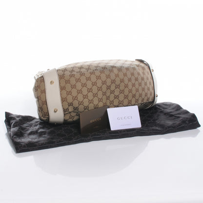 Gucci Monogram Pelham Medium Shoulder Bag White 4 of 7