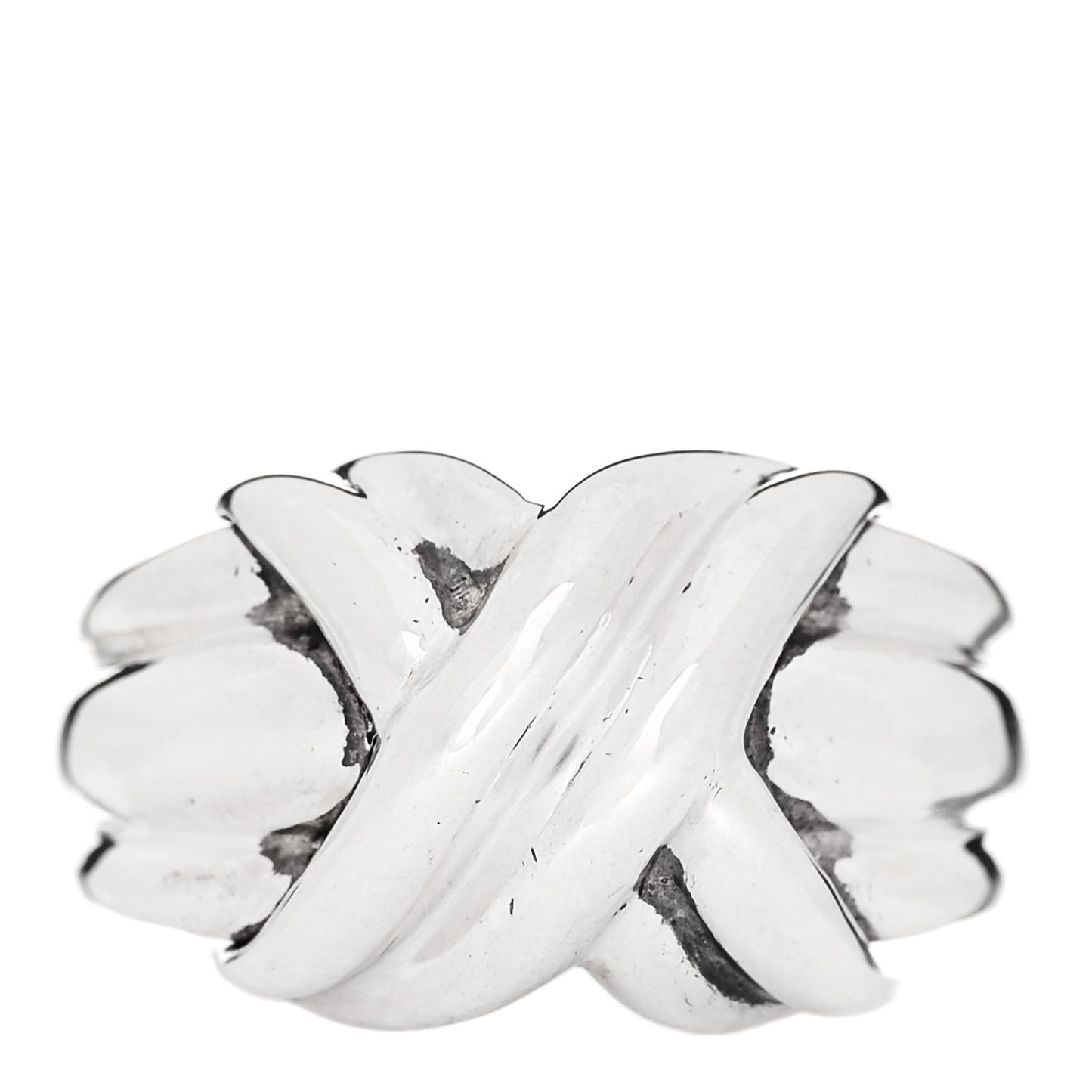 Sterling Silver Signature X Ring 51 5.75
