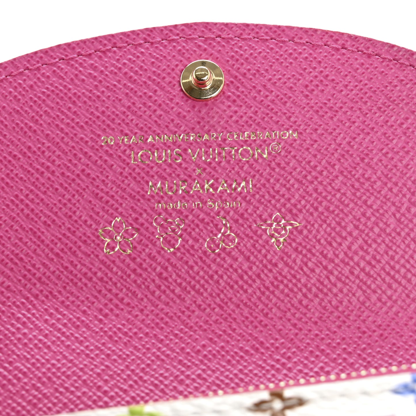 LV X TM Monogram Multicolor Rosalie Coin Purse White Kawaii Pink