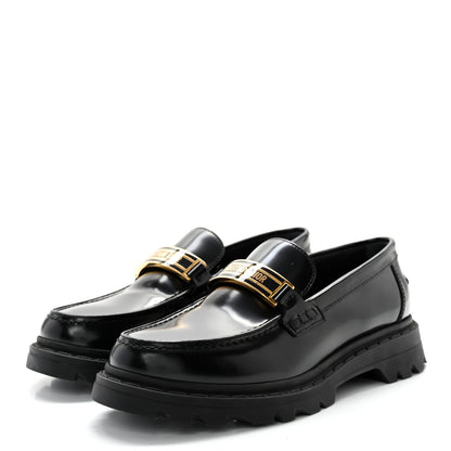 Christian Dior Brushed Calfskin Dior Code Lug Sole 15mm Loafers 37 Black 3 of 12