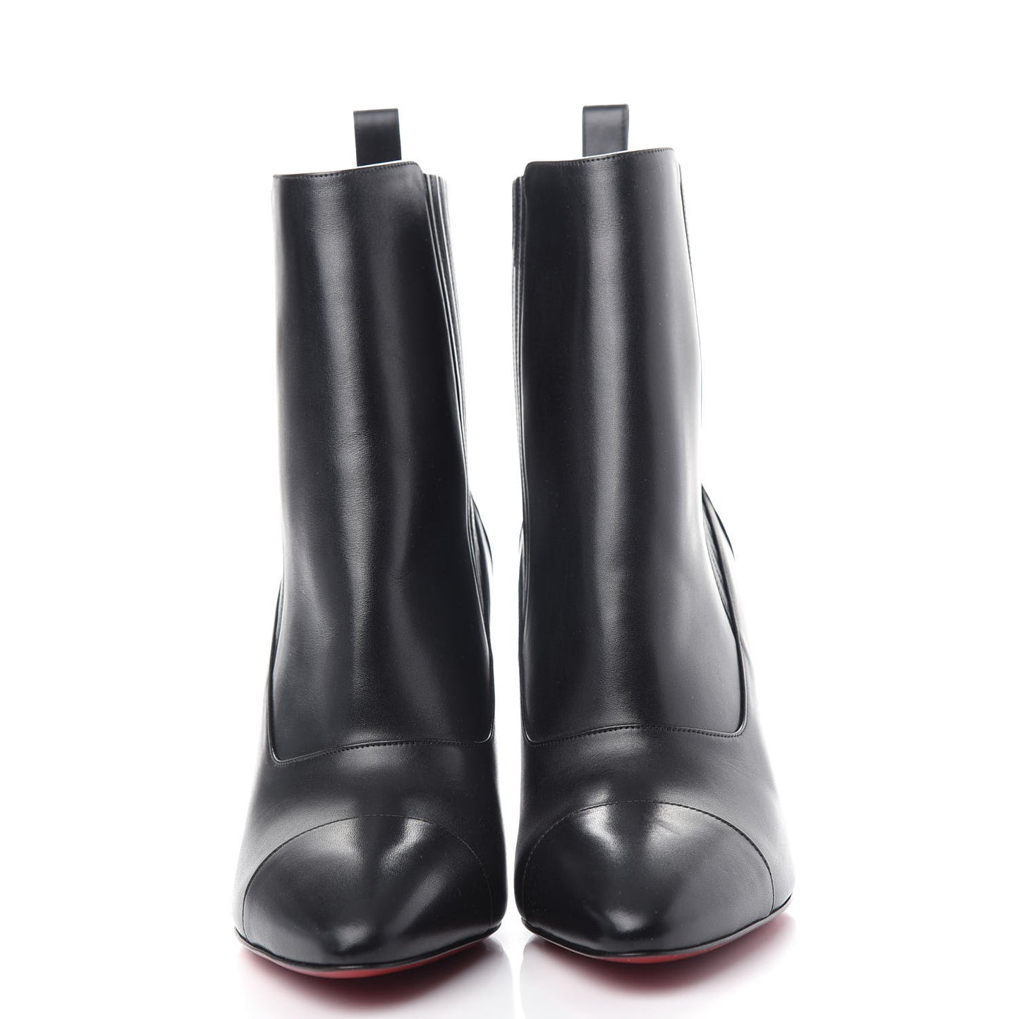 Calfskin Shine Me In The 90s 85 Ankle Boots 39.5 Black