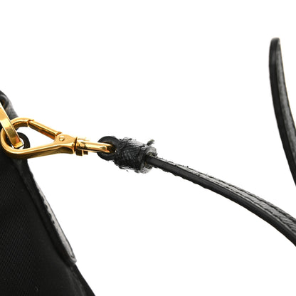 Prada Saffiano Tessuto Nylon Mini Bucket Crossbody Bag Black 12 of 12