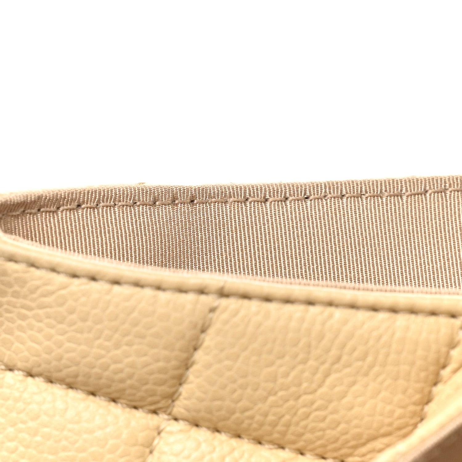Chanel Caviar Quilted Timeless Accordion Flap Light Beige 11 of 11