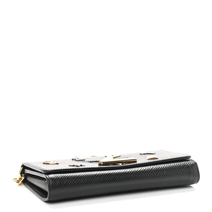 Louis Vuitton Epi Love Lock Twist Chain Wallet Black 4 of 9