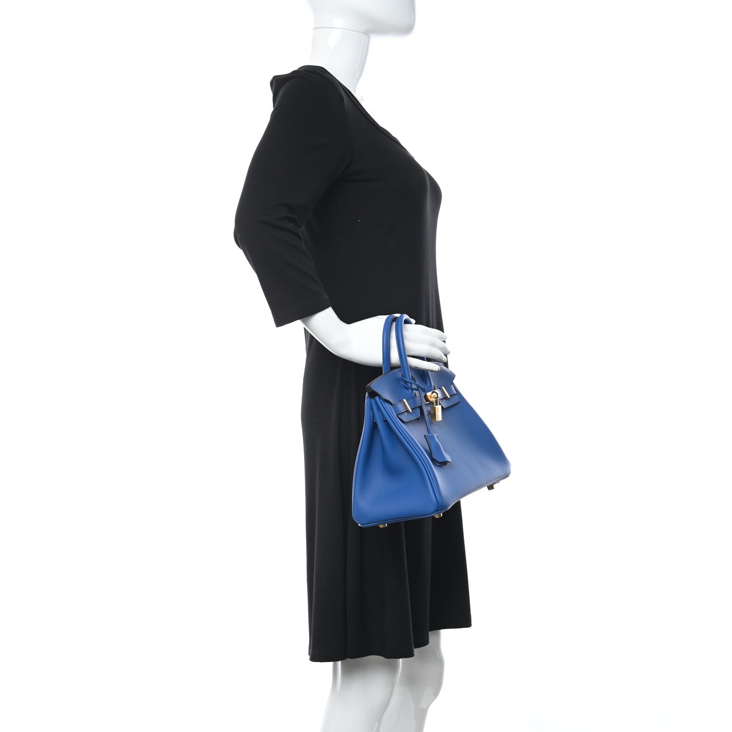 Hermes Swift Birkin 25 Bleu France 2 of 11