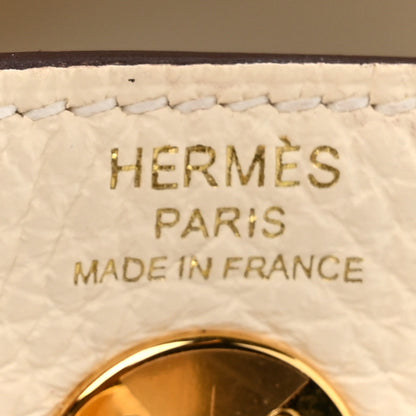 Hermes Taurillon Clemence Mini Lindy 20 Nata 6 of 12