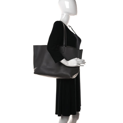 Saint Laurent Calfskin Large Shopping Tote Dark Grey 2 of 27