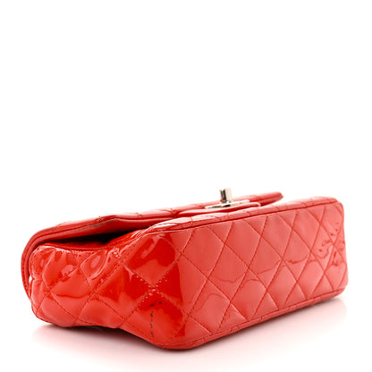 Chanel Patent Calfskin Quilted Mini Rectangular Flap Red 4 of 15
