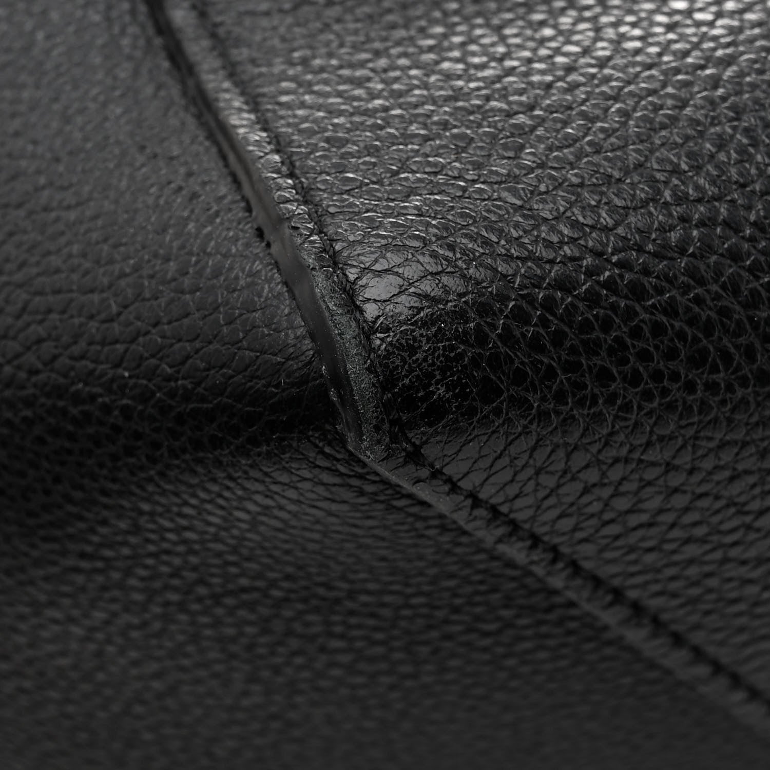 Celine Soft Grained Calfskin Medium Belt Cabas Phantom Black 15 of 15