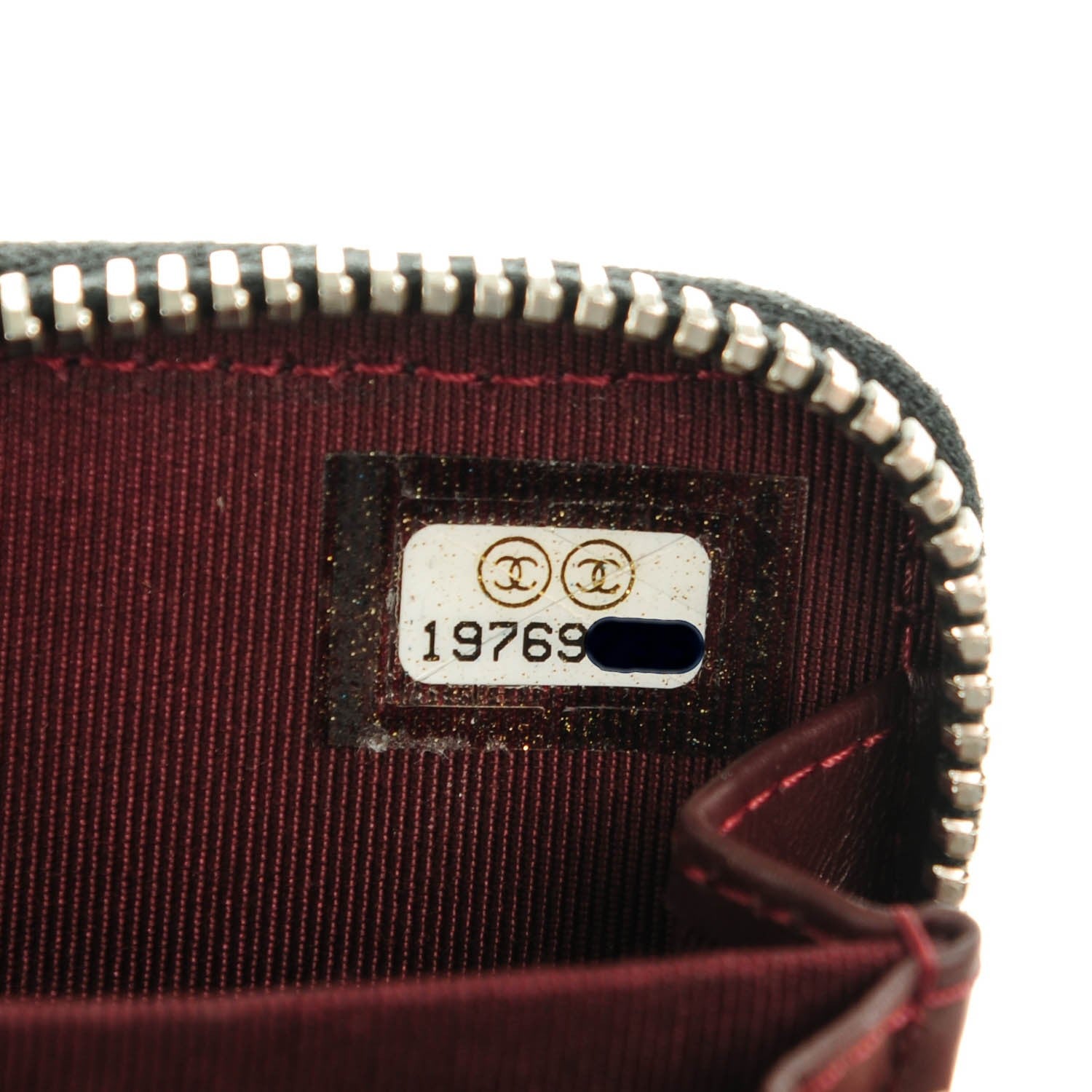 Chanel Caviar Quilted Zip Coin Purse Black 7 of 7